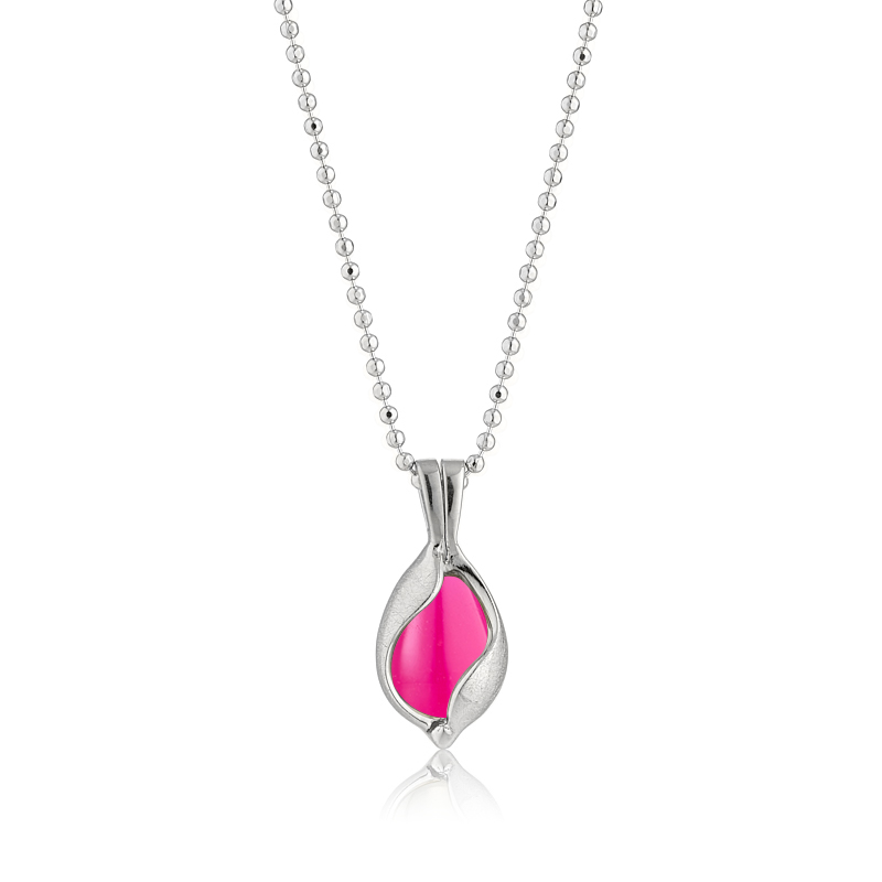 Lille Smykke æg Med Pink Onyx