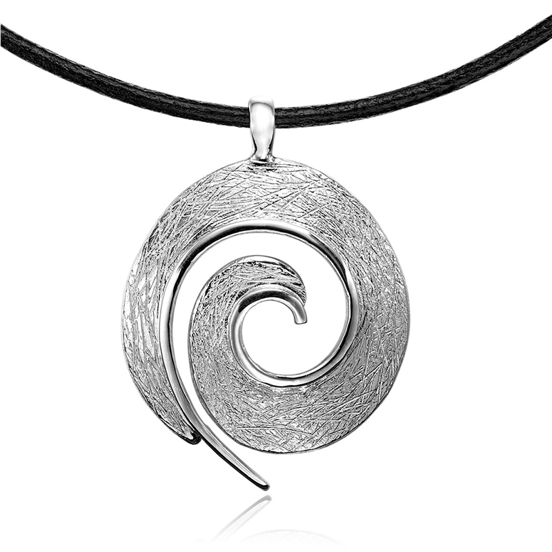 Spiral Vedhæng I Sølv