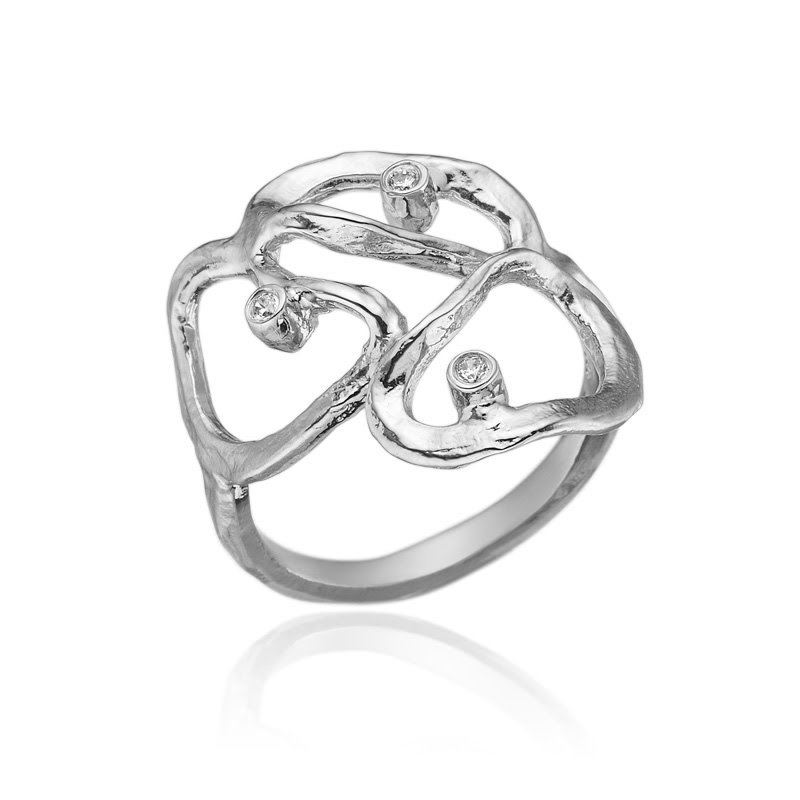 Skøn Ring Med Zirkonia - 65