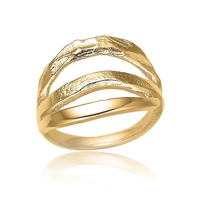 Cool Ring I Forgyldt Sølv - 68