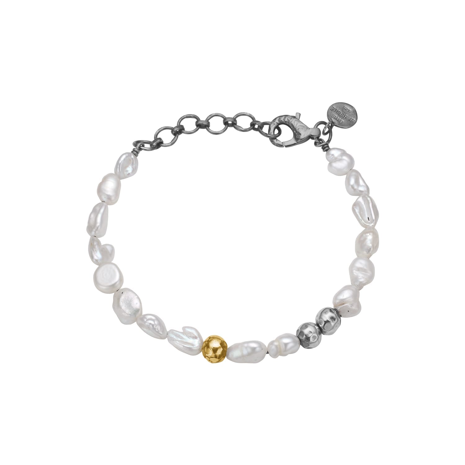 Soul White Keshi Pearl Armbånd