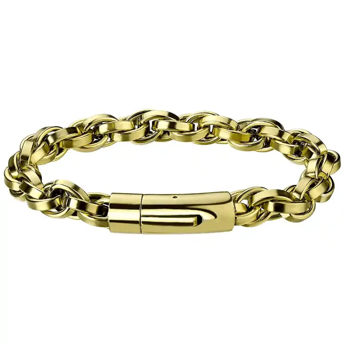 Golden Nine Steel Armbånd 9mm