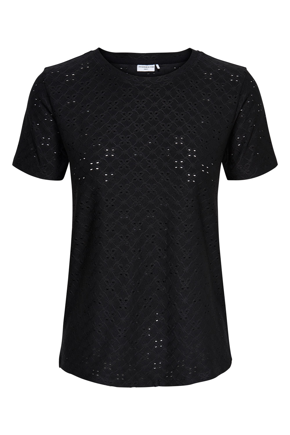 Jdy - T-shirt - Cathinka Ss Tag Top - Black