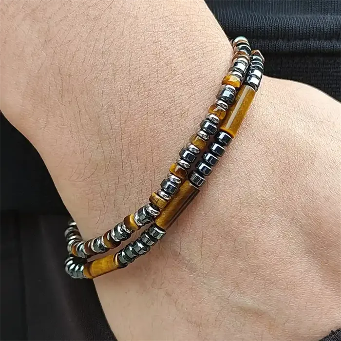 Tiger Eye Armbånd 2 Stk