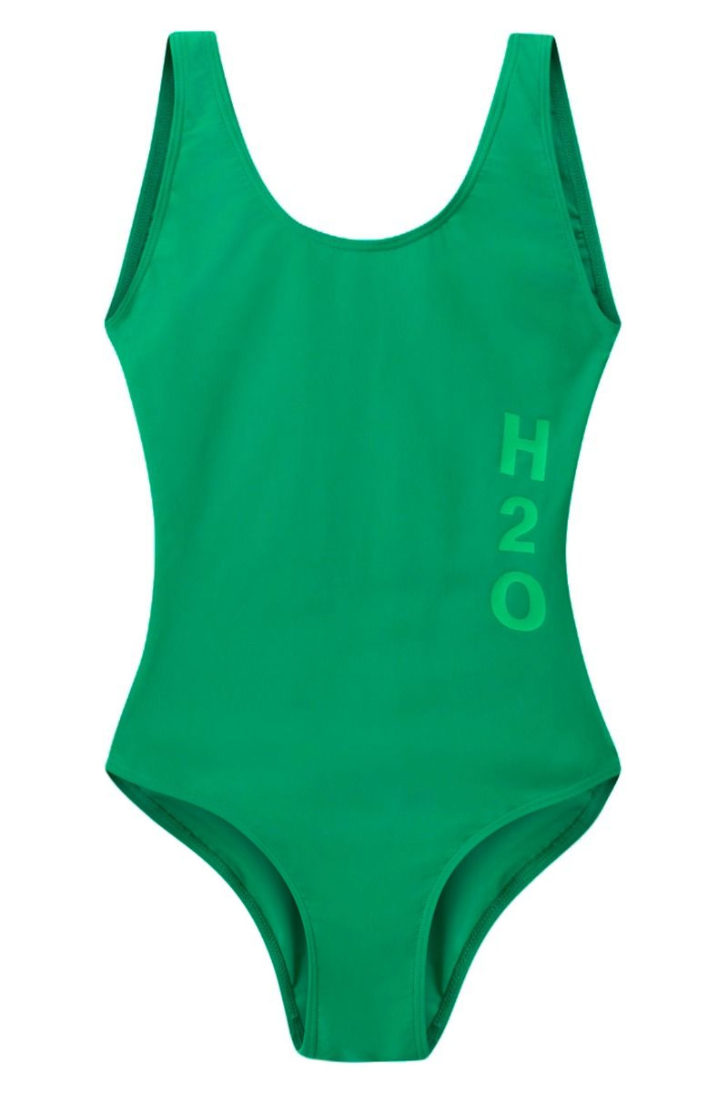 H2o - Badedragt - Tornø Logo Swim Suit - Posy Green