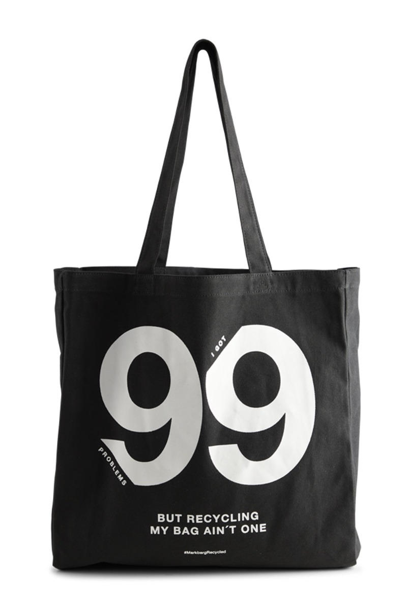 Markberg - Taske - Isidora - 99 Problems Shopper - Black Wwhite Print