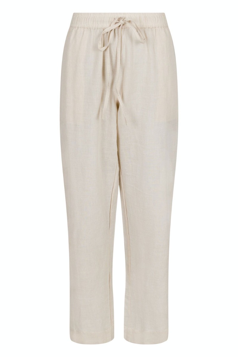Neo Noir - Bukser - Sonar Linen Pants - Sand