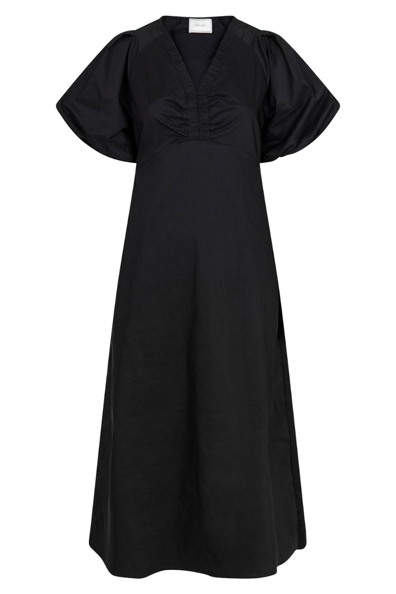 Neo Noir - Kjole - Illana Poplin Dress - Black
