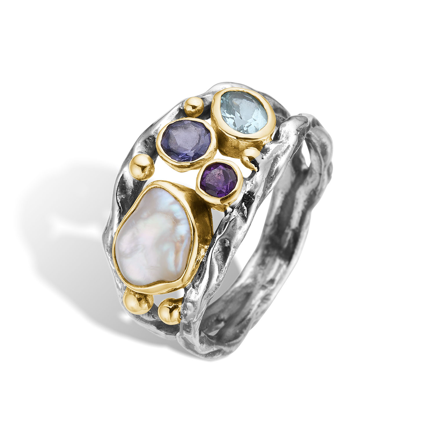 Grace Duo Boquet Blue Ring - 52