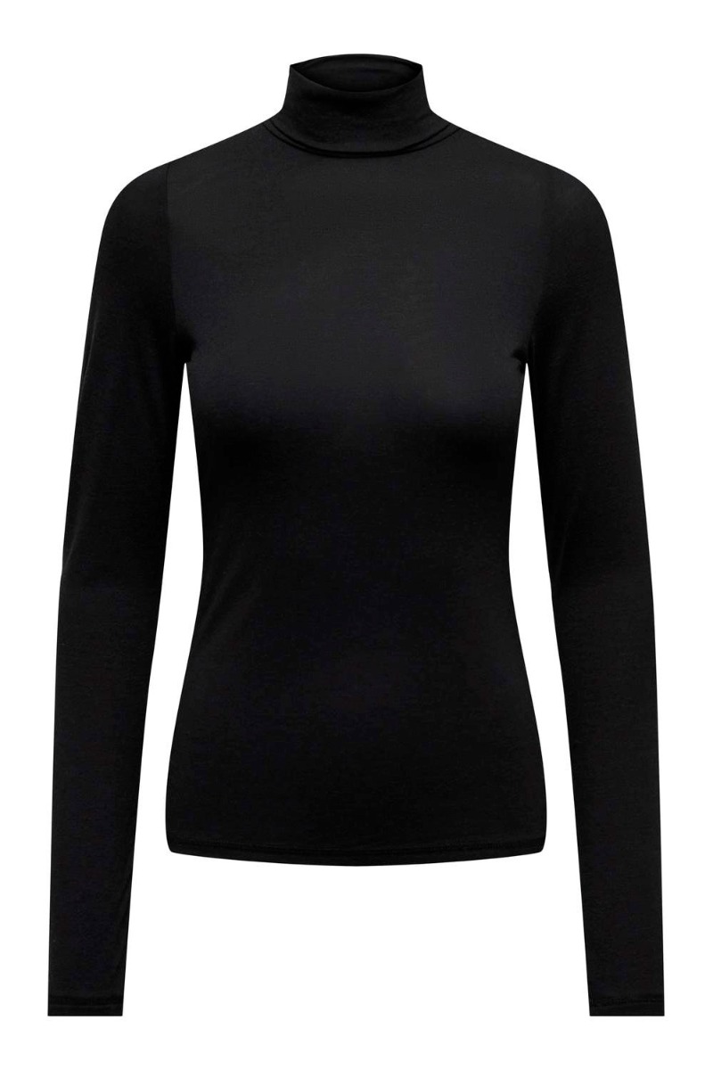 ?ø Jdy - Bluse - Jdy Suma Wool Ls Rollneck Top - Black