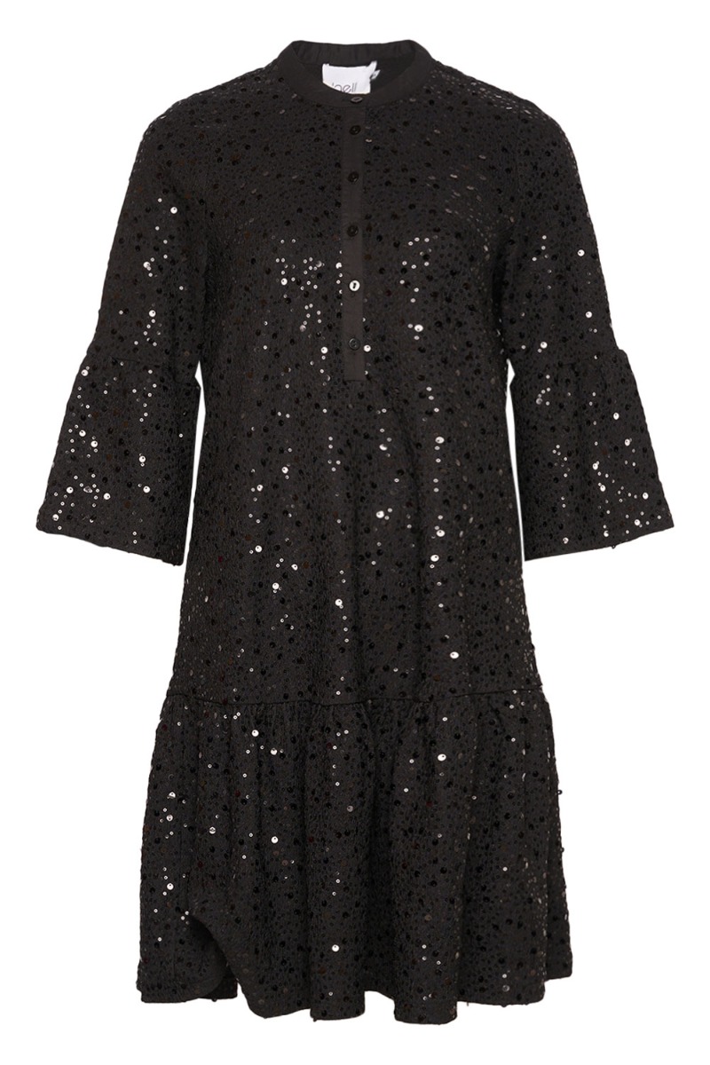 Noella - Kjole - Verona Short Dress - Black W Black