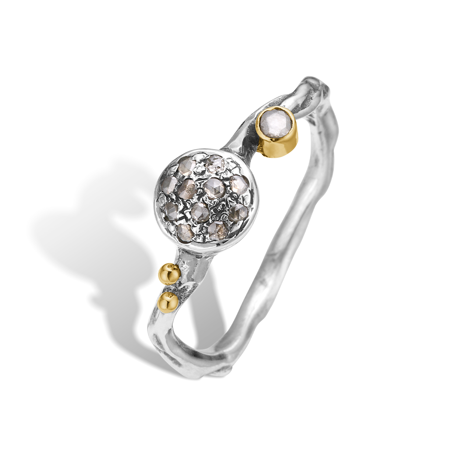 Grace Single Rose Pav? Ring - 60