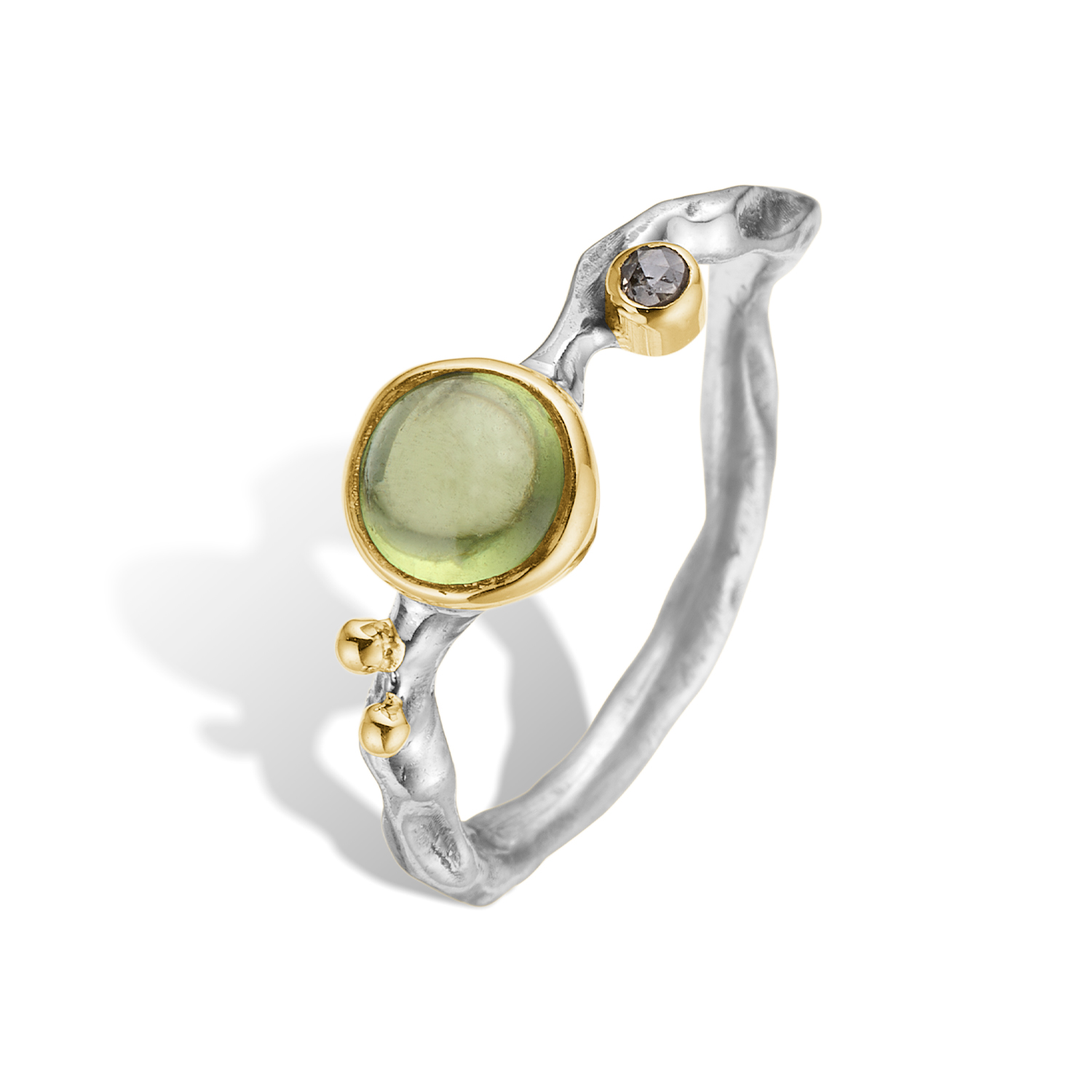 Grace Single Peridot Cabochon Ring - 60