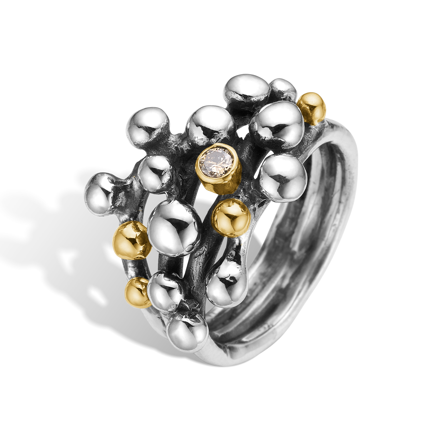 Rose Buds-3 Ring - 60