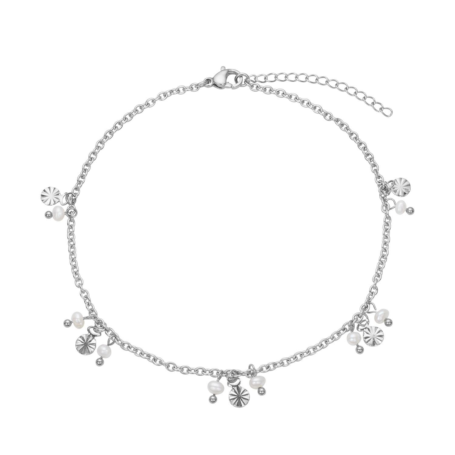 Ankelkæde I Stål - 22 Cm  4 Cm I Forlænger