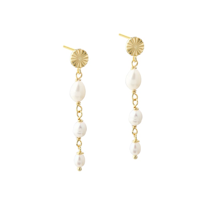 Line Pearl Long Golden