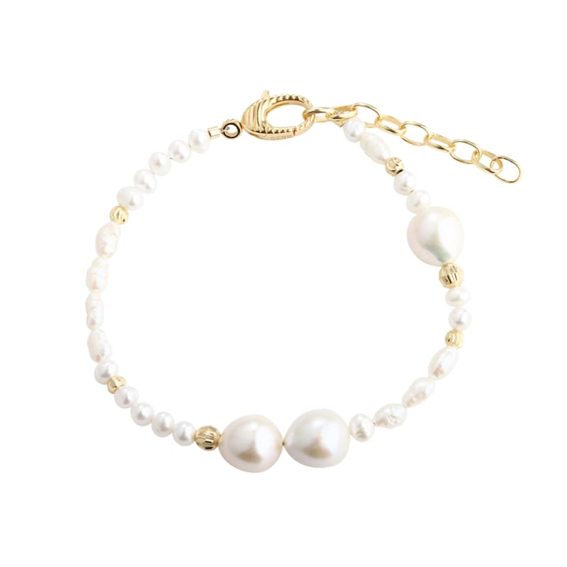 Line Pearl Bracelet Golden