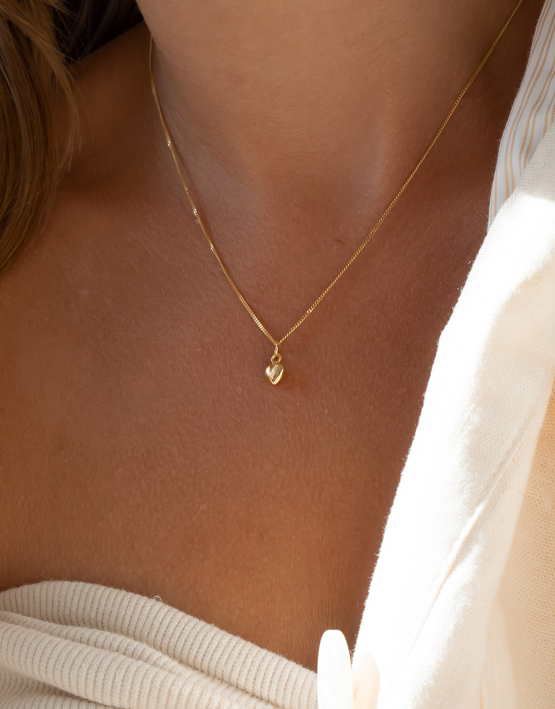 Little Love - Guld Hjerte Halskæde
