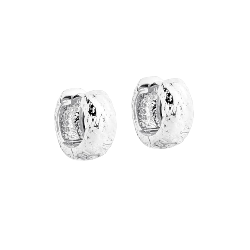 Love Me Small Hoop  Silver