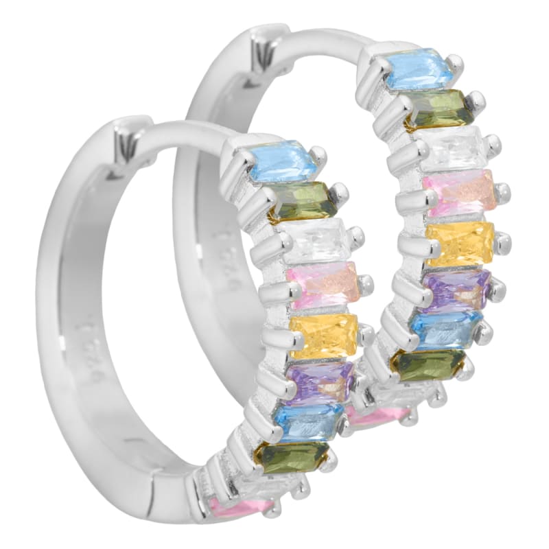 Philina Pastel Hoop Silver