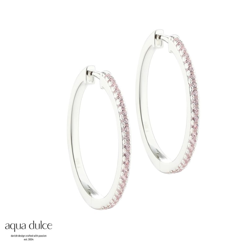 Rose Raya X Large Hoop  Silver