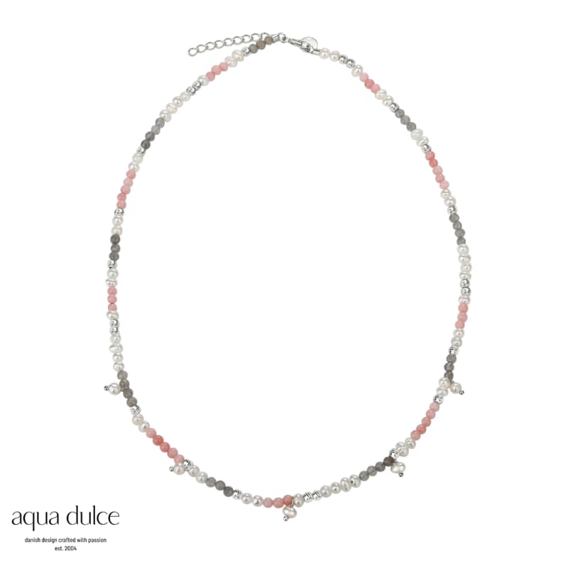 Opal Love Necklace Silver
