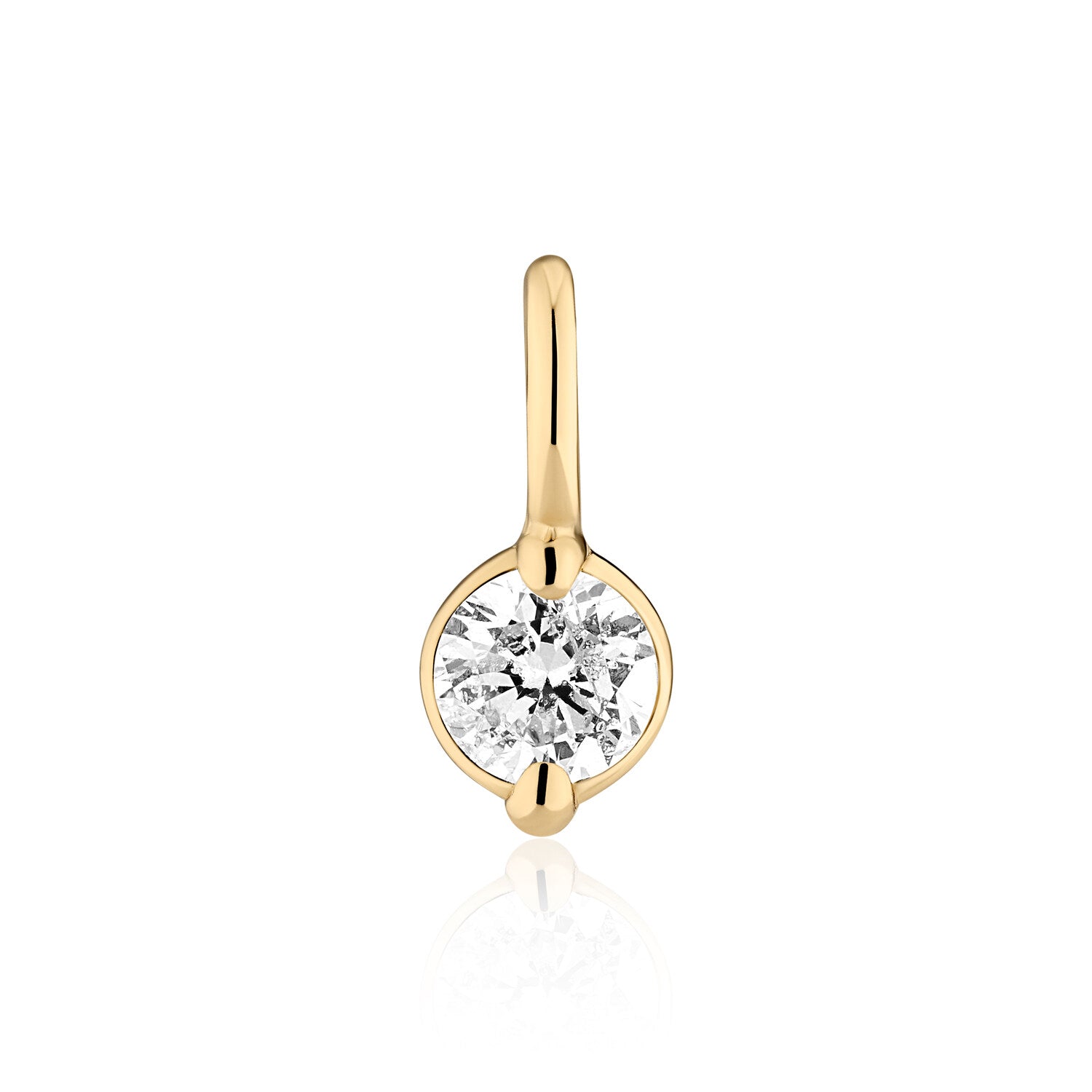 Diamant Solitaire Charm til dit unikke smykke