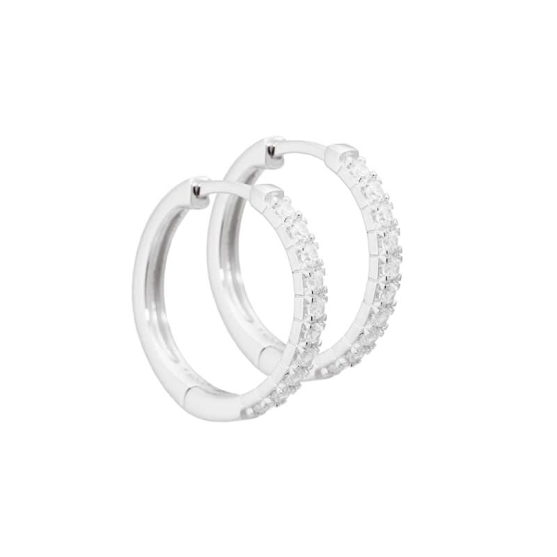 Darling Hoop 20 mm Sølvøreringe med Zirkonia