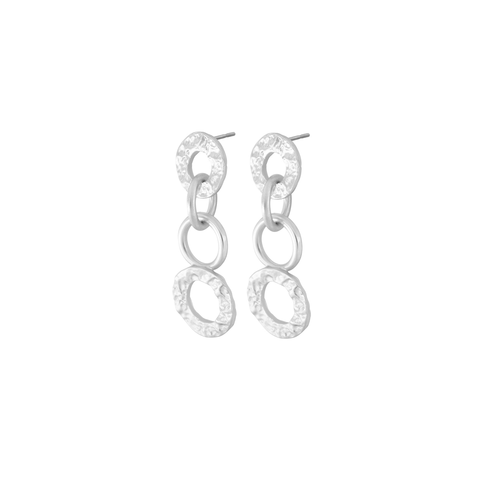Amber Åbne Sølv øreringe - Elegante Smykker på Tilbud