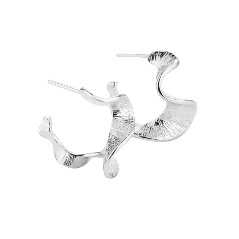 Rhumba Medium Hoop Øreringe i 925 Sterling Sølv