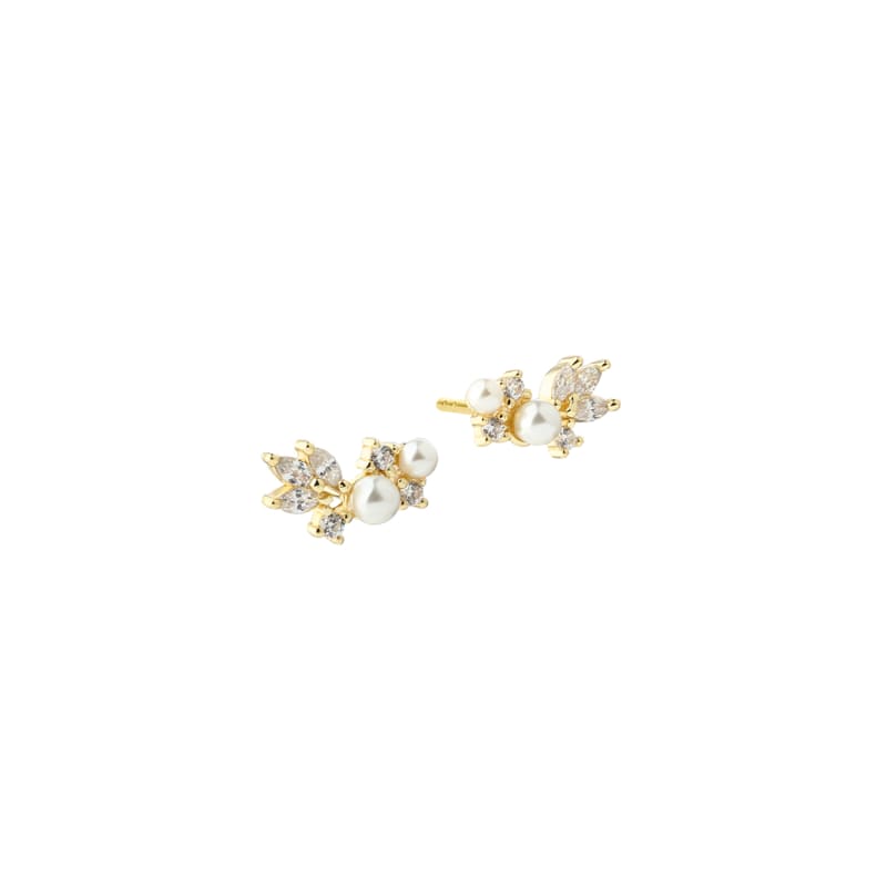 Lumi Pearl Ørestikker - Friske Perler & Zirconia
