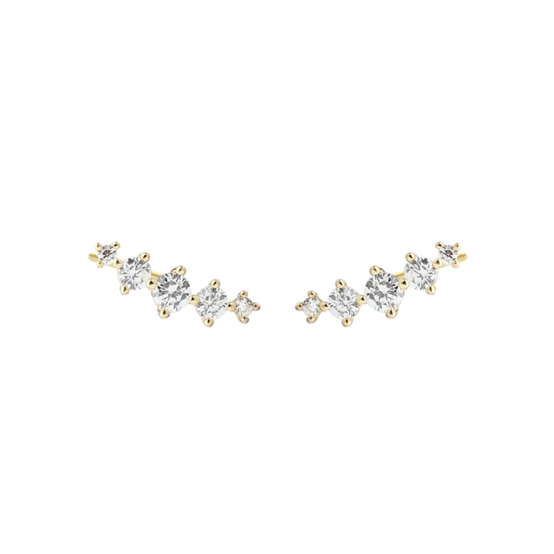 Lumi Clear Up Golden: Smykke med Zirkonia og Sølv 14K