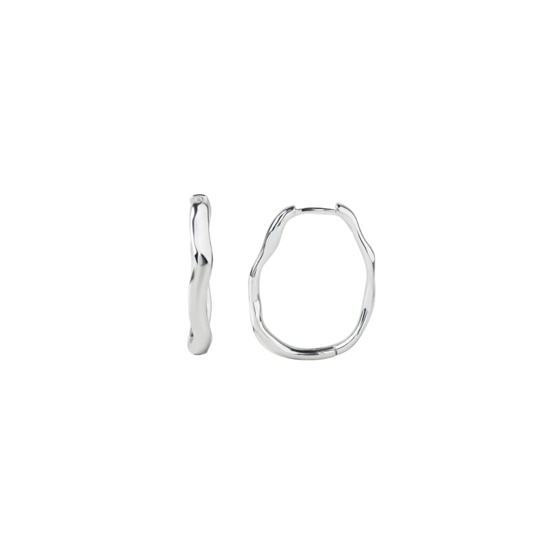 Oval Minara Hoop Big i Sølv - Nyhed fra Aqua Dulce