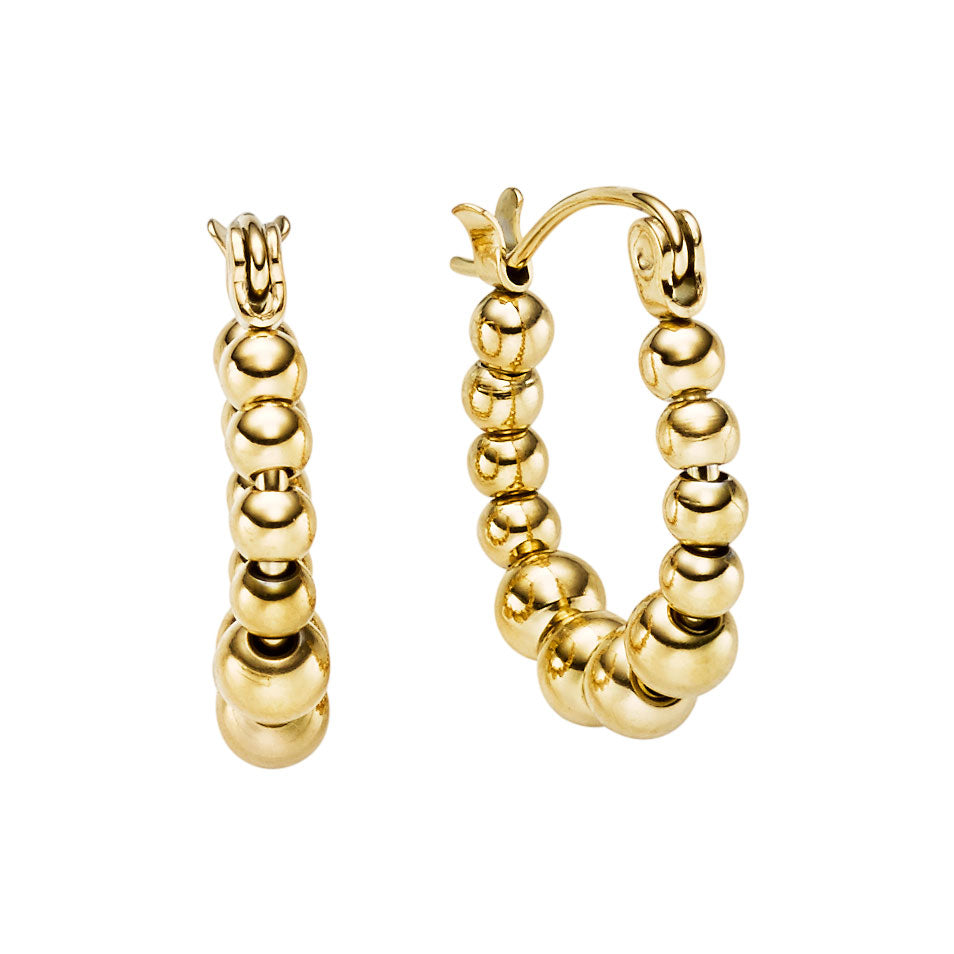 Alicante øreringe i guld - Tidløs elegance til hverdag