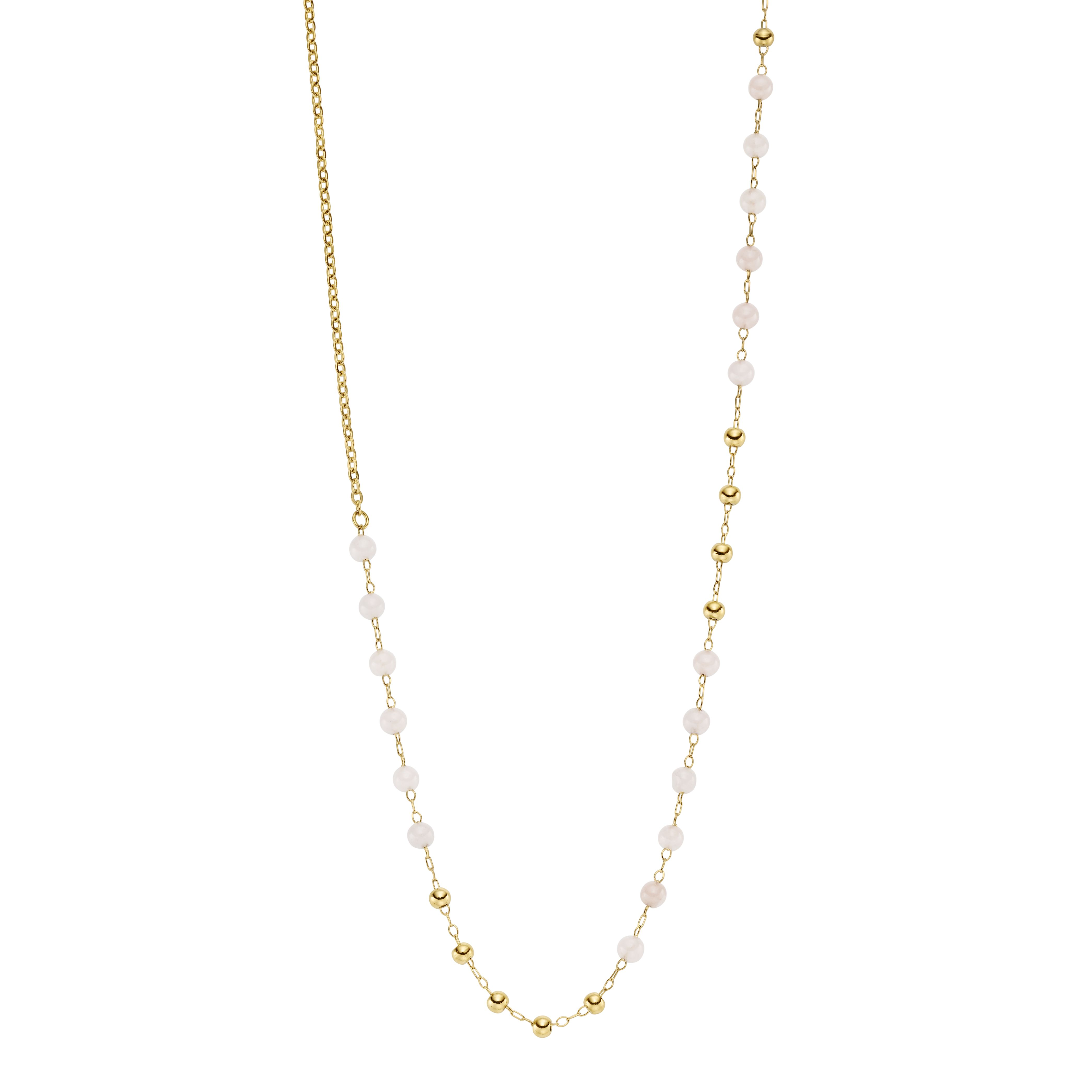 Eksklusivt Valencia Halskæde i Forgyldt Stål med Sten