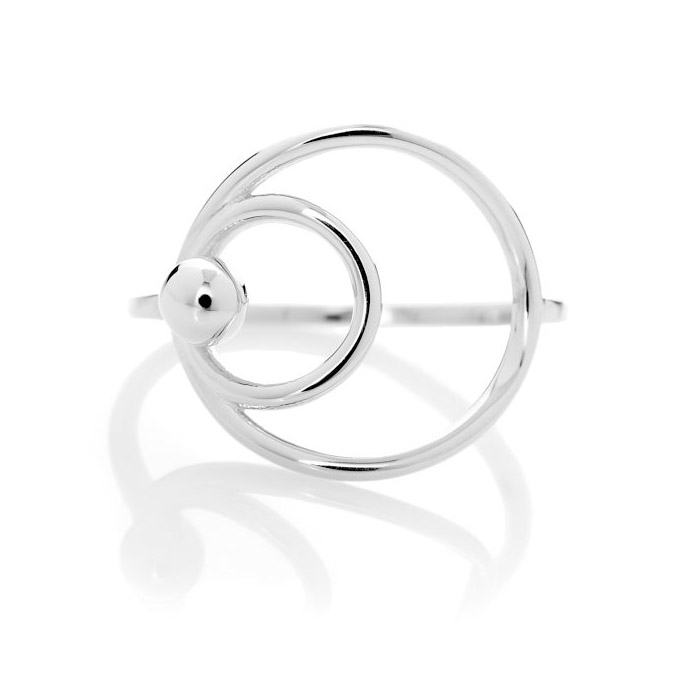 Circle of Life Ring i Sølv – Smuk Geometrisk Design