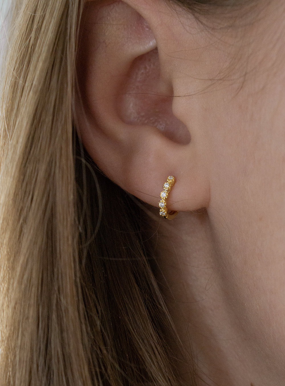 Isabel 10 Mm - Guld Hoops til Black Friday Tilbud