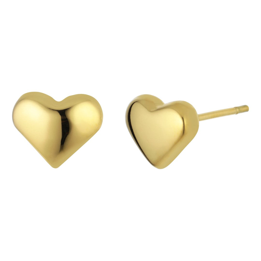 Valletta ørestikker med hjerter i rustfrit stål