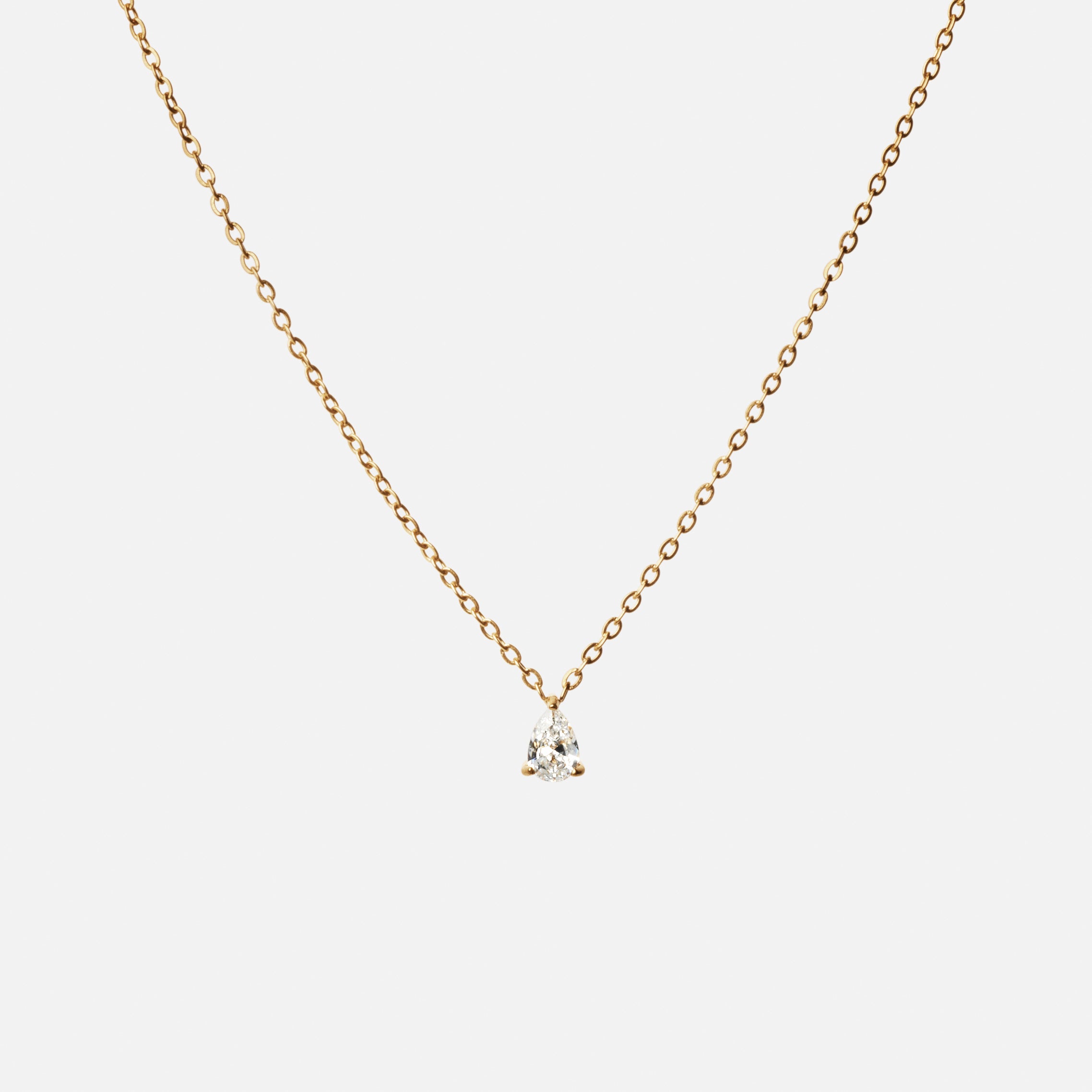 Ice Drop Zirkon Halskæde i 18k Guldbelægning - Elegance