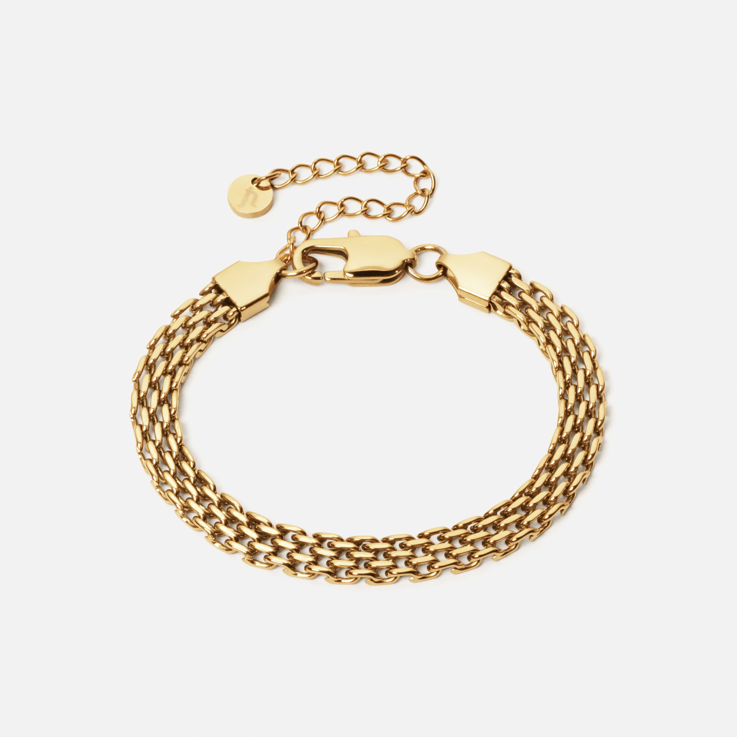 Mesh Armbånd i 18k Guldbelægning - Elegant Design