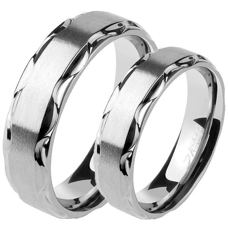 Titanium Forlovelsesring med Matteret Overflade - Promiz.dk