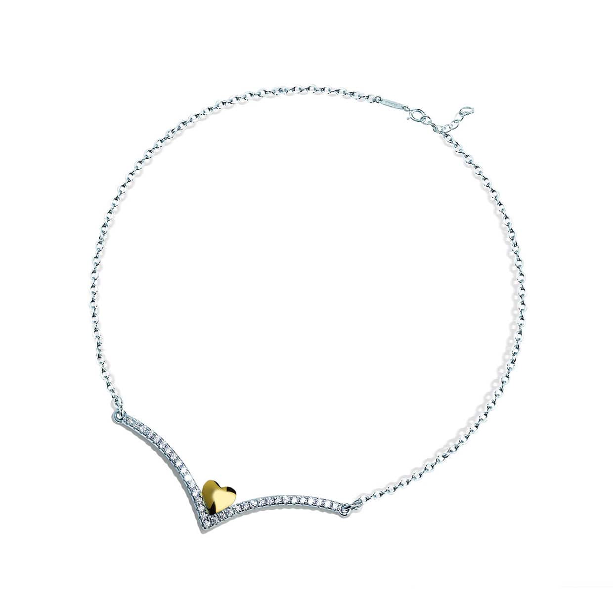 Loving V Hjerte Armbånd - Perfekt gave til Valentinsdag