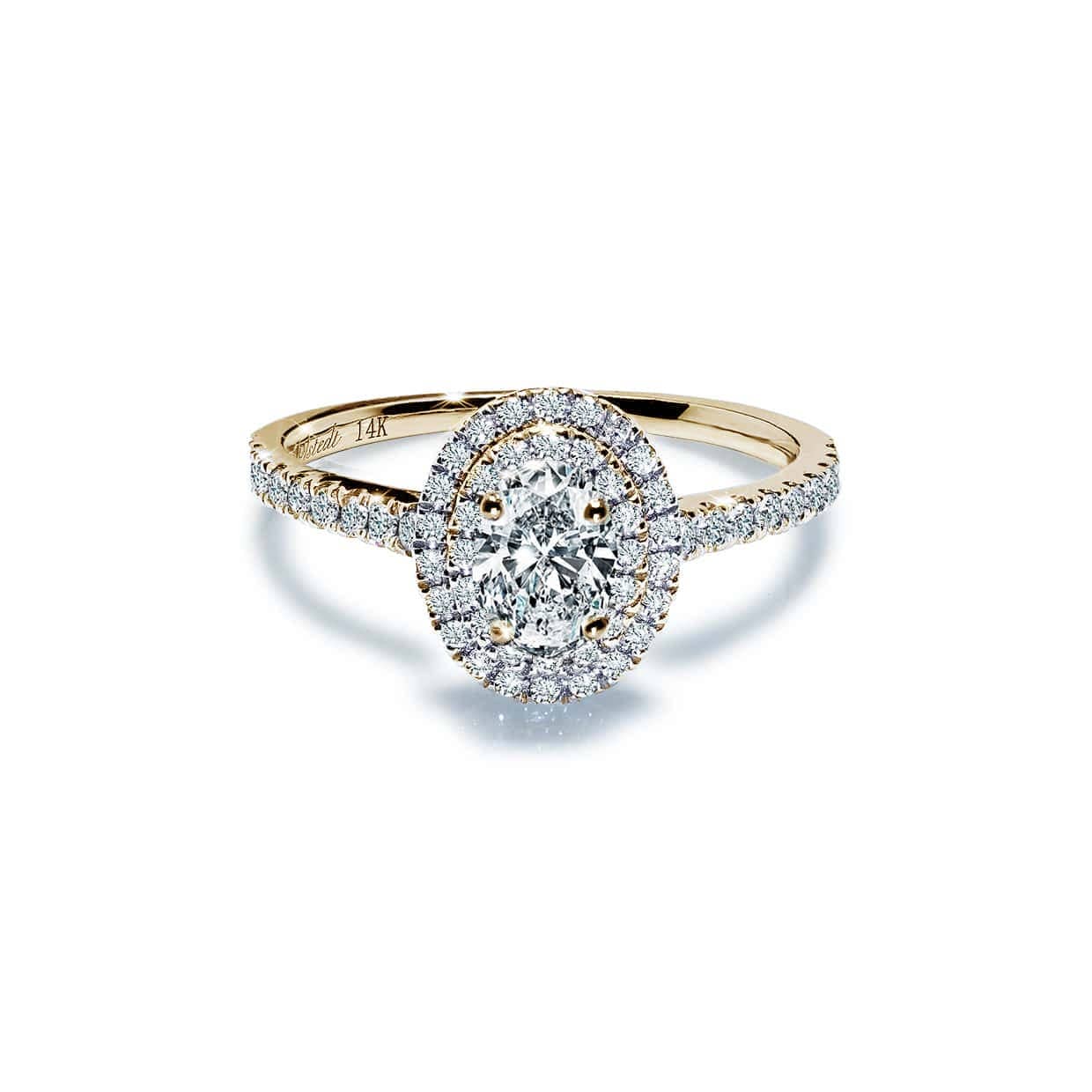 Oxford Dobbelt Oval Guld Ring - Elegante Smykker til Hende