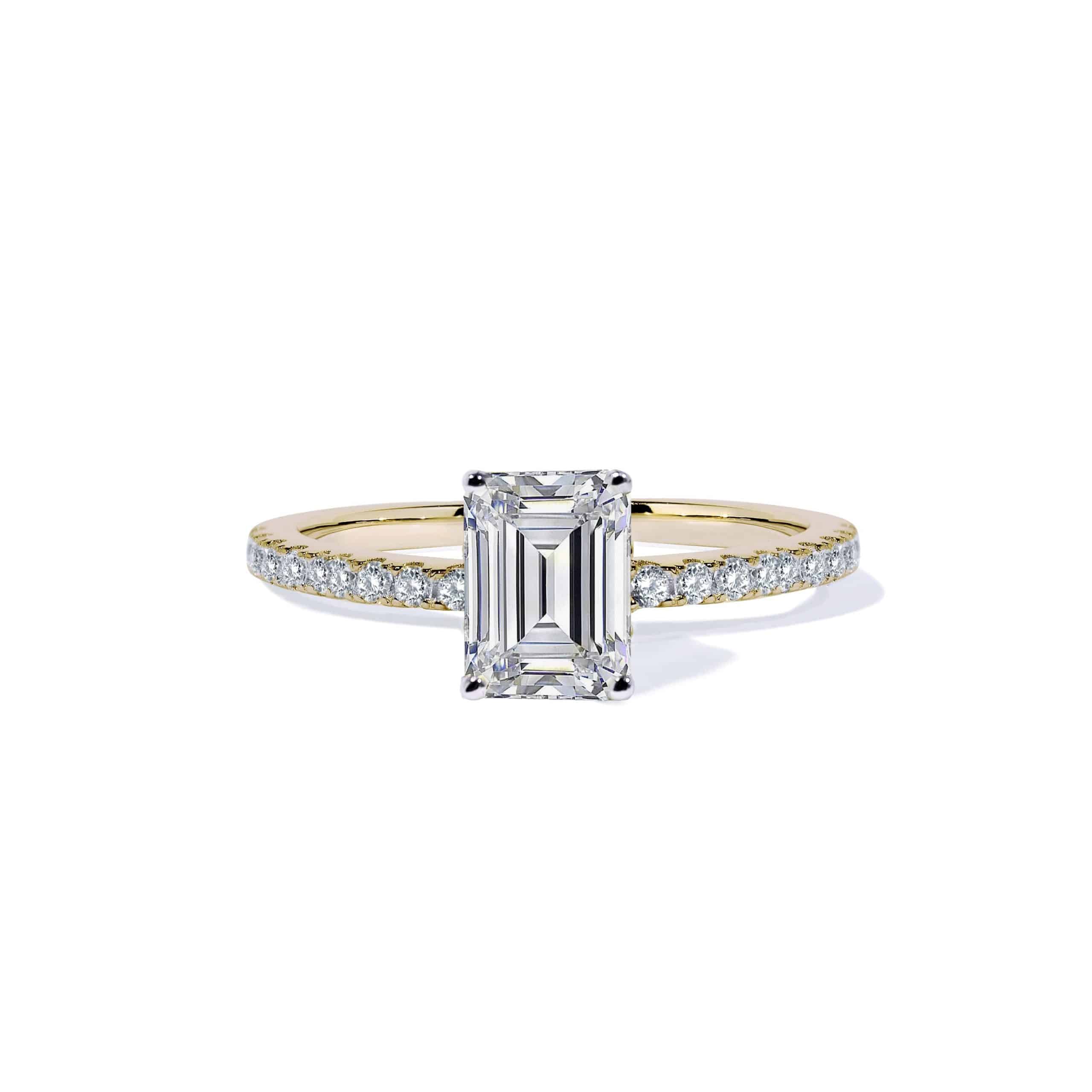 Oxford Radiant Solitaire Ring i Forgyldt Sølv - Gaveidéer