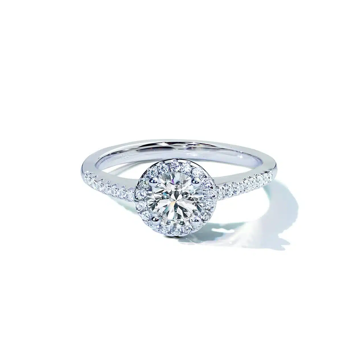 Oxford Haloring med Rund Centersten - Elegante Smykker