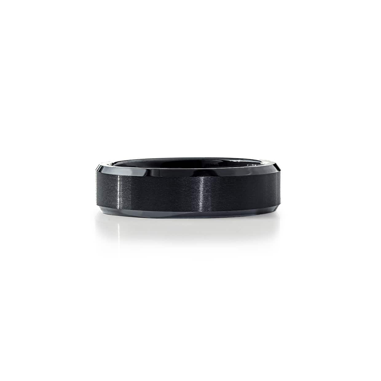Tungsten Ring i Sort - Perfekt Gave til Ham eller Hende