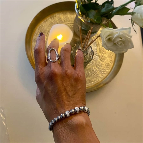 Willai Armbånd i ædelstål med CZ-sten - Elegance til dig