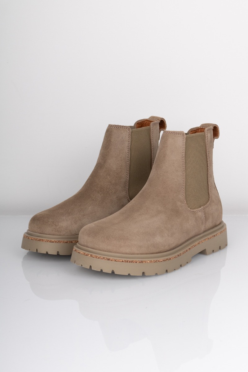 Birkenstock Highwood Slip On Støvler i Ruskind - Taupe