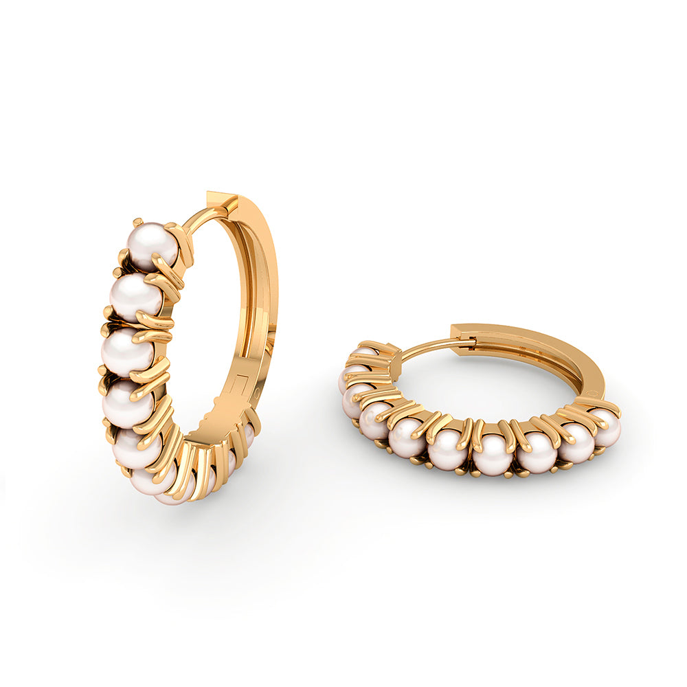 Carluke Forgyldte Øreringe - Elegance til Enhver Lejlighed