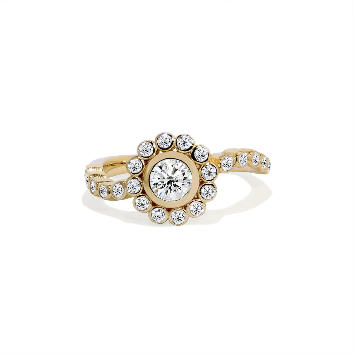Oxford Guld Ti Amo Ring - Elegante Cocktailring til Gaver